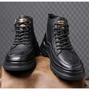 2024 Men's High-Top Martin Boots - Thickened Autumn/Winter Plus Velvet Cotton Sneakers