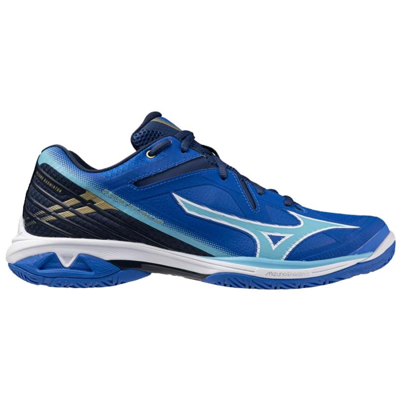 Mizuno Wave Claw 3 Fit Versatile Comfortable Non-Slip Durable Low-Top Badminton Shoes Unisex sneaker Blue 71GA244201