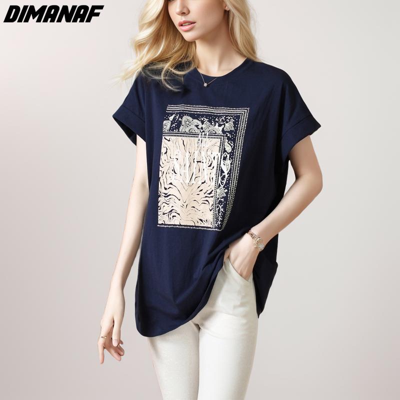 

Dimanaf 2024 Новая летняя женская свободная футболка больших размеров, рубашка с хлопковым узором, повседневные базовые топы с круглым вырезом и коротким рукавом, 2024
