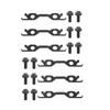 Roof Rack Bracket Bolt 90119-08C47 For Toyota For FJ For Cruiser 2007-14 Auto Roof Rack Removal Delete Clips Kits Plastic