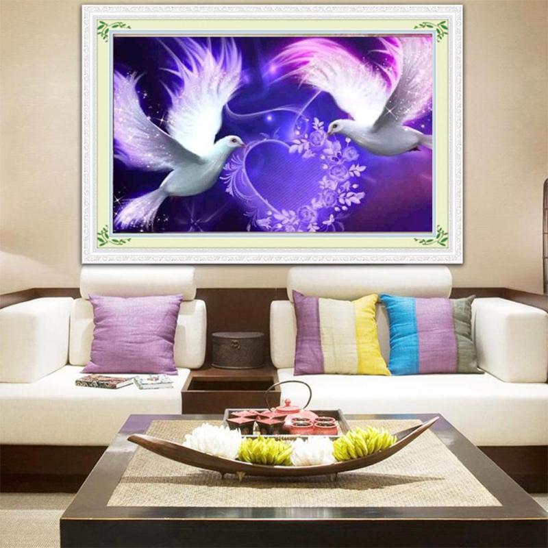 huacan 5D Diamond Painting Full Drill DIY Flying Bird Embroidery Cross Stitch Kits