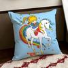 Cute RRainbow BBrite Cushion Cover Reversible Soft Durable Pillow Cover Home  Car MultiScene Use for Daily Comfort