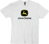 John Deere Logo Transportation T-shirt Comfortable Heavy Cotton White Size 2XL Unisex T-Shirt