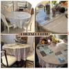 Clear Round Tablecloth 60 inch Waterproof Table Protector Durable Crystal Clear Vinyl Clear Table Cover Round Dining Tablecloth for Protection of