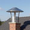A74E-For Stove Pipe Compatible Stainless Steel Exhaust Hood-Ventilated Rain Cap For Chimney Systems