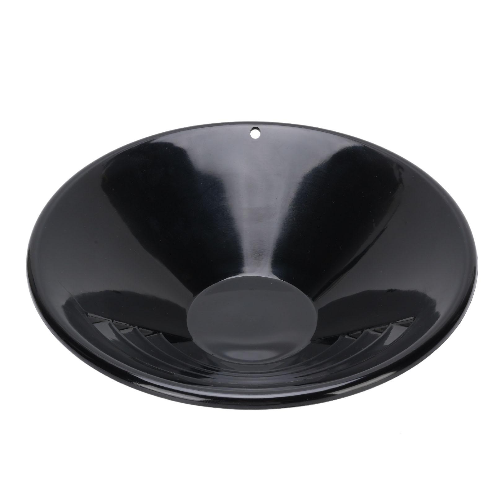 

10-дюймовый золотой лоток Черный круглый АБС Прочный Легкий Лоток для промывки золота для разведки Золотой лоток Лоток для промывки золота 10-дюймовый золотой лоток