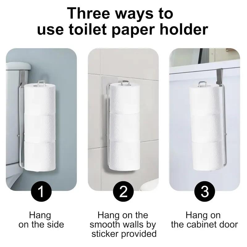 Toilet Paper Towel Rack Wall Mounted Toilet Paper Storage Rack Iron Paper Towel Storage Rack Roll Holder