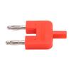 5Pcs Dual Banana Plug Double Row 1 Female to 2 Male Strong Connectivity Good Conductivity Banana Plug
