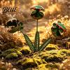 Langlebige Eisen-Gartendekoration Venusfliegenfalle Gartenstecker Metall fleischfressende Pflanze Kunst-Ornament Lustige Skulptur für Blumenbeet Außenrasen Terrasse