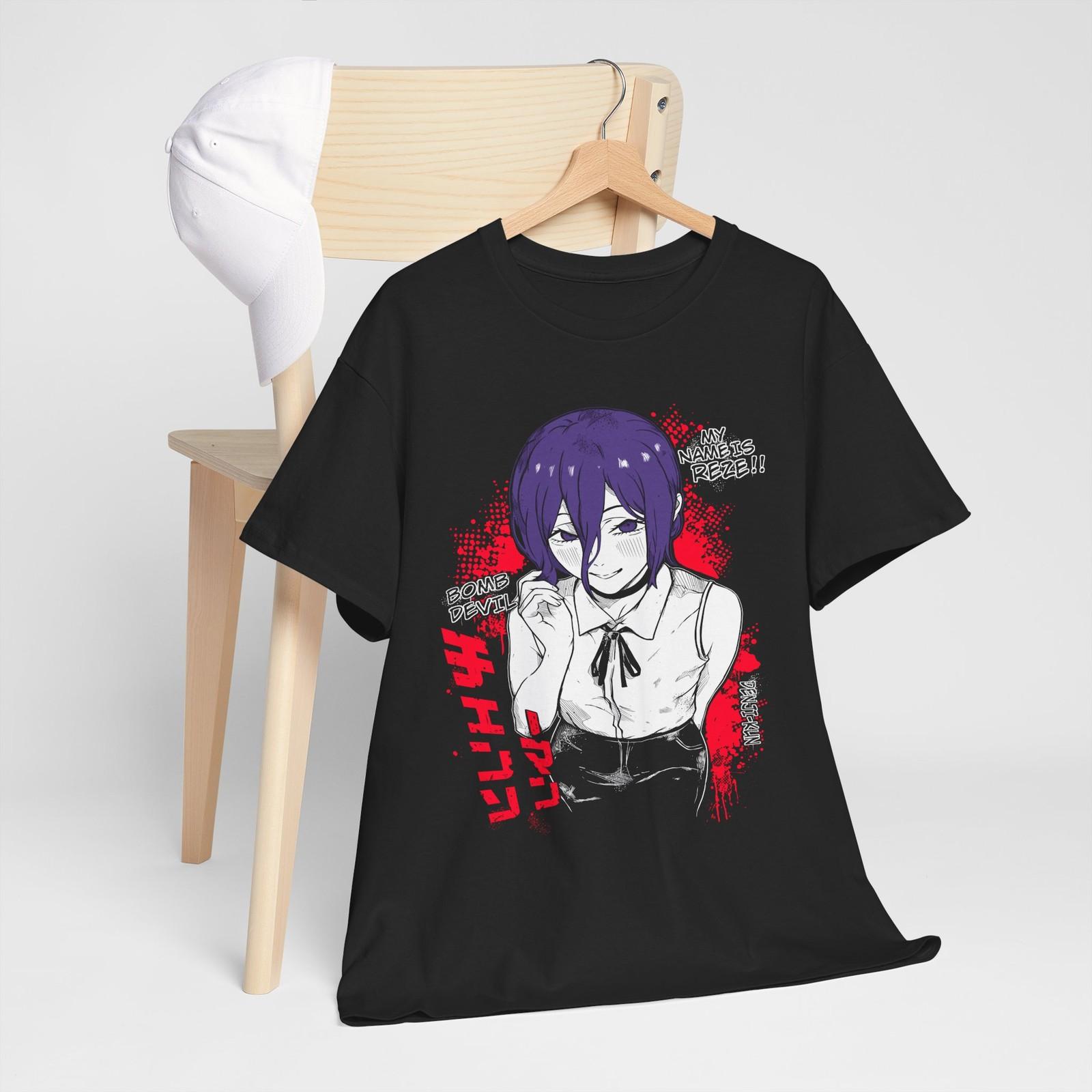 Unisex Makima Power Kobeni Reze T-Shirt Chainsaw Denji Anime XXL