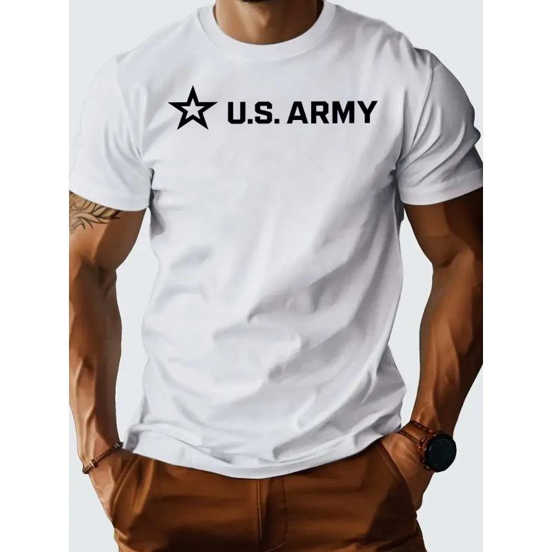 

Plus Size Options for Men! This Men S T-Shirt Features The U.S. Army Logo, Perfect for Casual Wear. It Offers a Comfortable Fit with Short Sleeves S белый