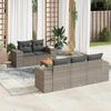 VidaXL Garden Lounge Set 6 Pcs with Grey Cushions Wicker 3257663