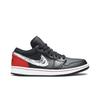 Air 1 Low 'Brushstroke Swoosh - Black Red' (Unisex) Vintage Basketball Shoes DA4659 001