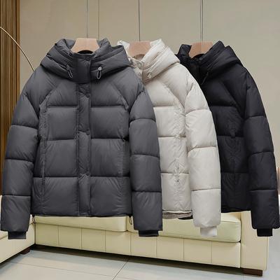 New Winter Hooded Cotton Jacket Short Versatile and Loose Korean Version Women's Cotton Jacket Slim Cotton Jacket