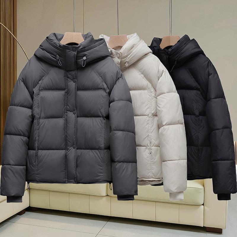 New Winter Hooded Cotton Jacket Short Versatile and Loose Korean Version Women's Cotton Jacket Slim Cotton Jacket