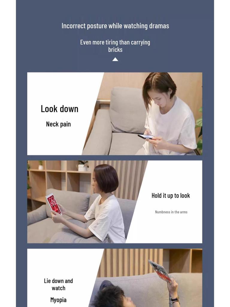 Adjustable Aluminum Phone & Tablet Stand: Weighted Base, Foldable Design