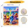 Disney Oil Painting Kit Inside Out Beach Party Home Bedroom Wall Decor Handmade Gift Art Crafts Painting Supplies Canvas Paint Set