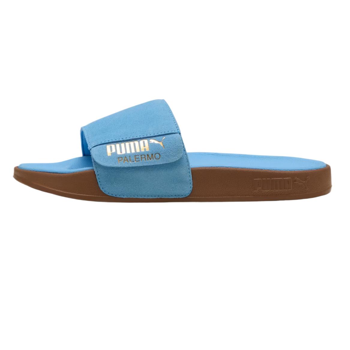 Puma Leadcat 2.0 Unisex Slides Blue Brown 399041-03 EU 35.5