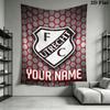 Custom Name FC Utrecht Wall Tapestry Aesthetic Wall Hanging Printed Fabric Blanket Decorative Tapestries for Bedroom Living Room Home Decor