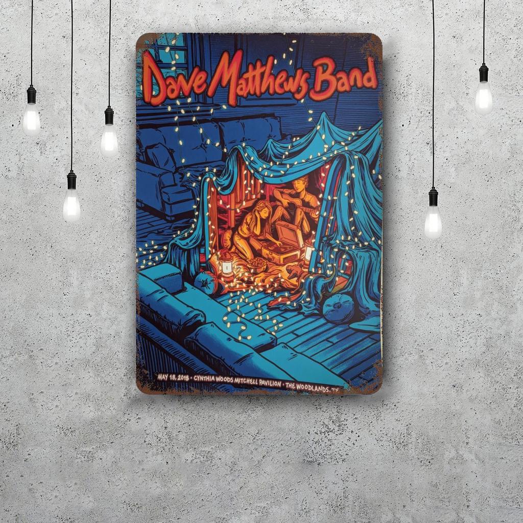Dave Matthews Band Metallschilder Wanddeko Vintage Blechschilder Captain Metallposter Dekor für Bar Pub Club Wanddekoration