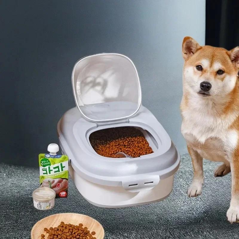 1 stk Minimalistisk Stil Husholdnings Sammenleggbar Kornbøtte Insektsikker og Fuktsikker Forseglet Fortykket Kjæledyrhundemat Oppbevaringsboks