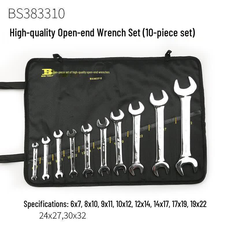 BOSI Mirror Polished Double Open-End Wrench Set