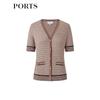 PORTS Women's Short-Sleeve Knit Cardigan