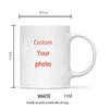 Customize Photo Black Coffee Mug - Personalized Dog Cat Familay Lover Photos Cup Tea Cup with Names Mothers' day Surprised Gift