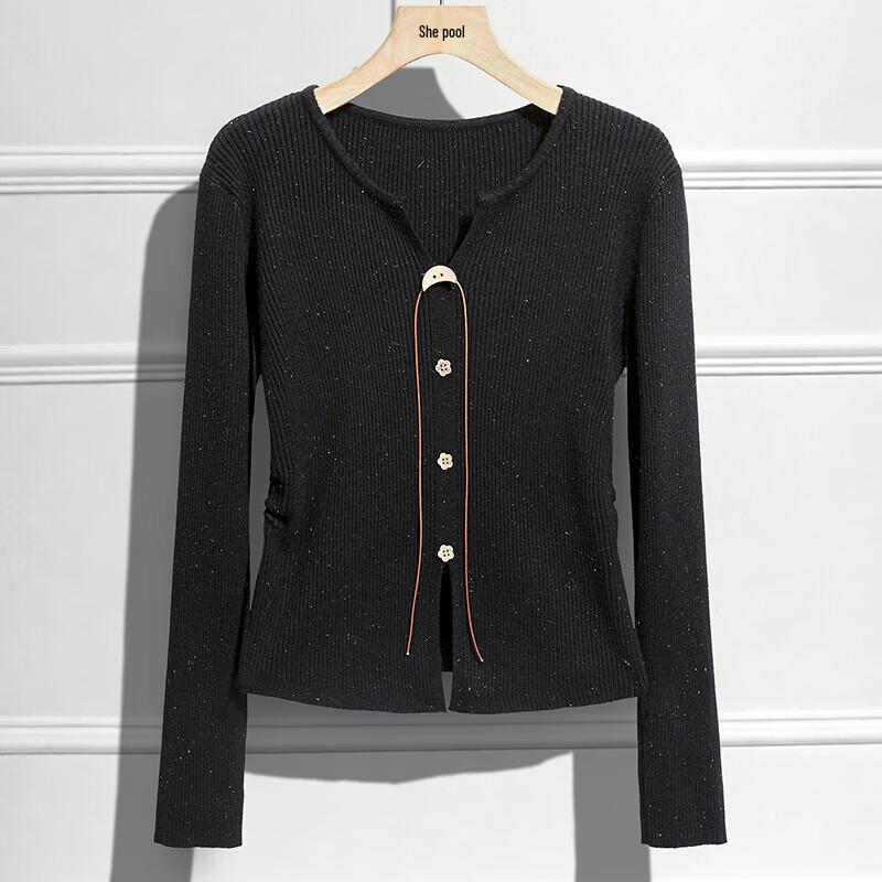 

Женский облегающий трикотажный топ с разрезами по бокам и длинными рукавами One Size