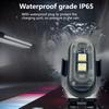 4PCS Wireless LED Strobe Lights with Remote Control, 8 Colors USB Charing Waterproof Anti-Collision Led Emergency Warning Lights for Car Motorcycle