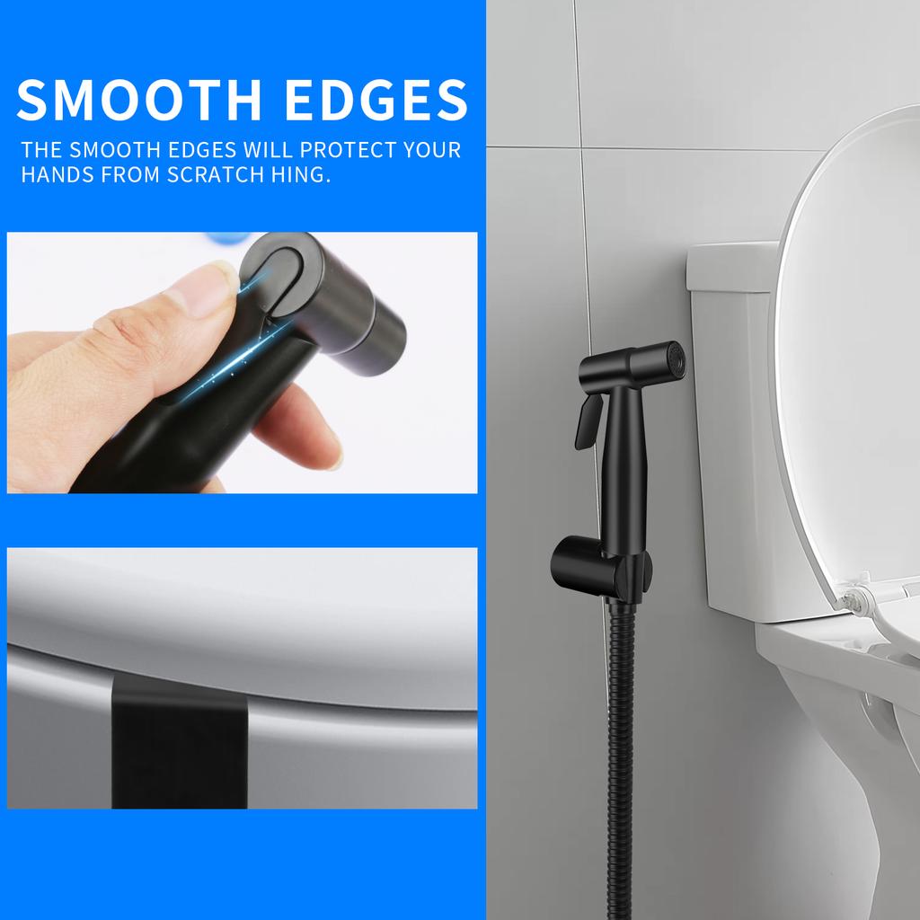 Handheld Bidet Sprayer Set 304 stainless steel Spray Gun Shower Handheld Toilet Bidet Faucet Sprayer Shower Nozzle Self Cleaning