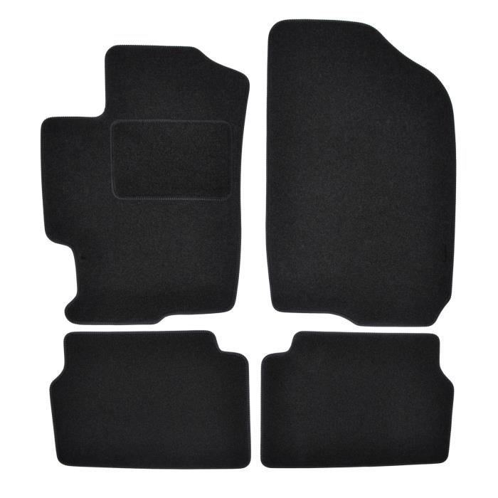Tapis de sol - Mazda - 6 - Velours noir - Sur mesure - Renforcé au niveau des pédales
