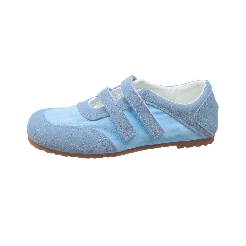 Retro word with moral training shoes women's spring and summer new niche design Velcro fashion versatile Mary Jane shoes