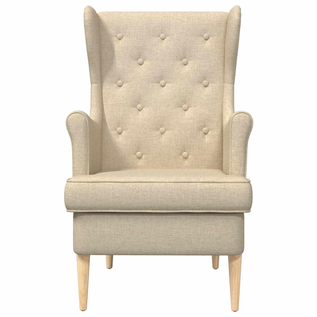 Cream Fabric Armchair