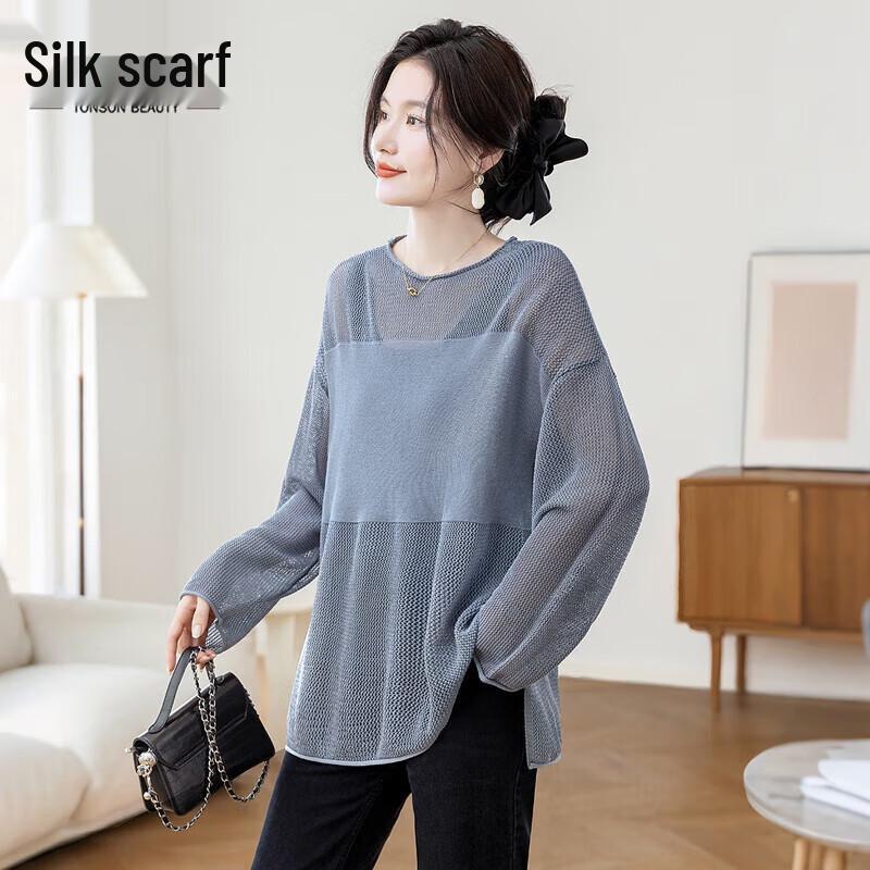 

Sibaisha Women s Elegant Hollow Knit Pullover M