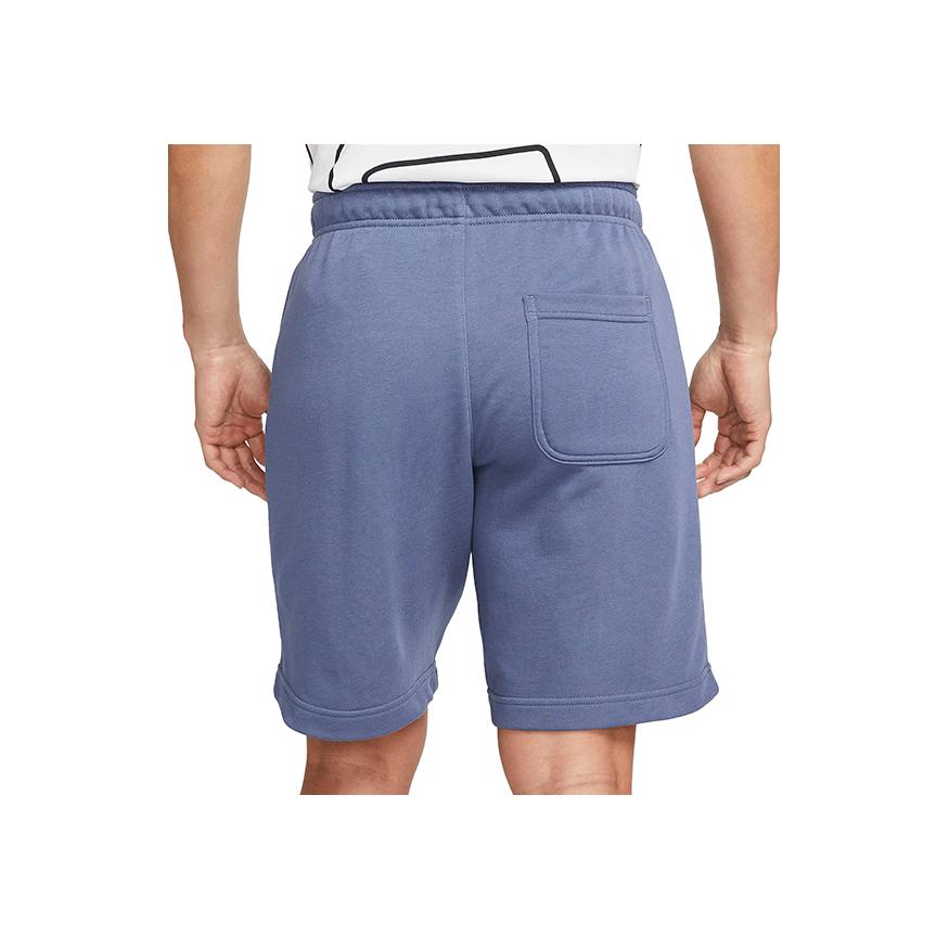 Nike Letter Print Drawstring Straight-Leg Shorts Men Bottoms Blue FB8831-491