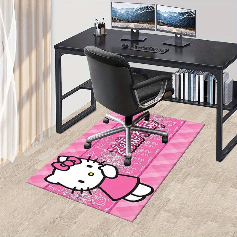 

1 шт. Sanrio Hello Kitty Ковер для офиса с принтом русалки Прямоугольный коврик под стол, Идеальный декор для гостиной, спальни, кухни, Нескользящий пол 60cm by 90cm