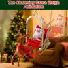  Participatory Santa Flying Sleigh Decoration Plays Tune Bells Song