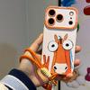 Biema for Apple 17 Horse Year 16promax Cartoon 15 Silicone 14iphone13 Lanyard 12 Mobile Phone Case