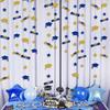 Pinkblume Navy Blue Gold Graduation Hat Diploma Star Garland Banner Bunting Streamer Backdrop for Graduation Party Supplies Classroom Middle High