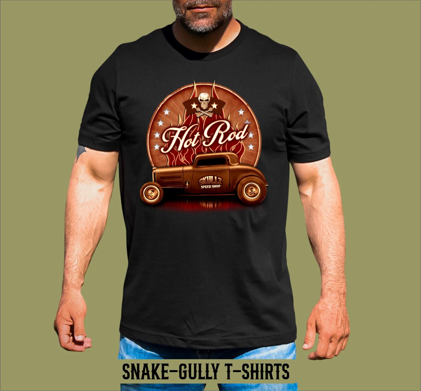 HOT ROD SKULLZ SPEED SHOP T-SHIRT M