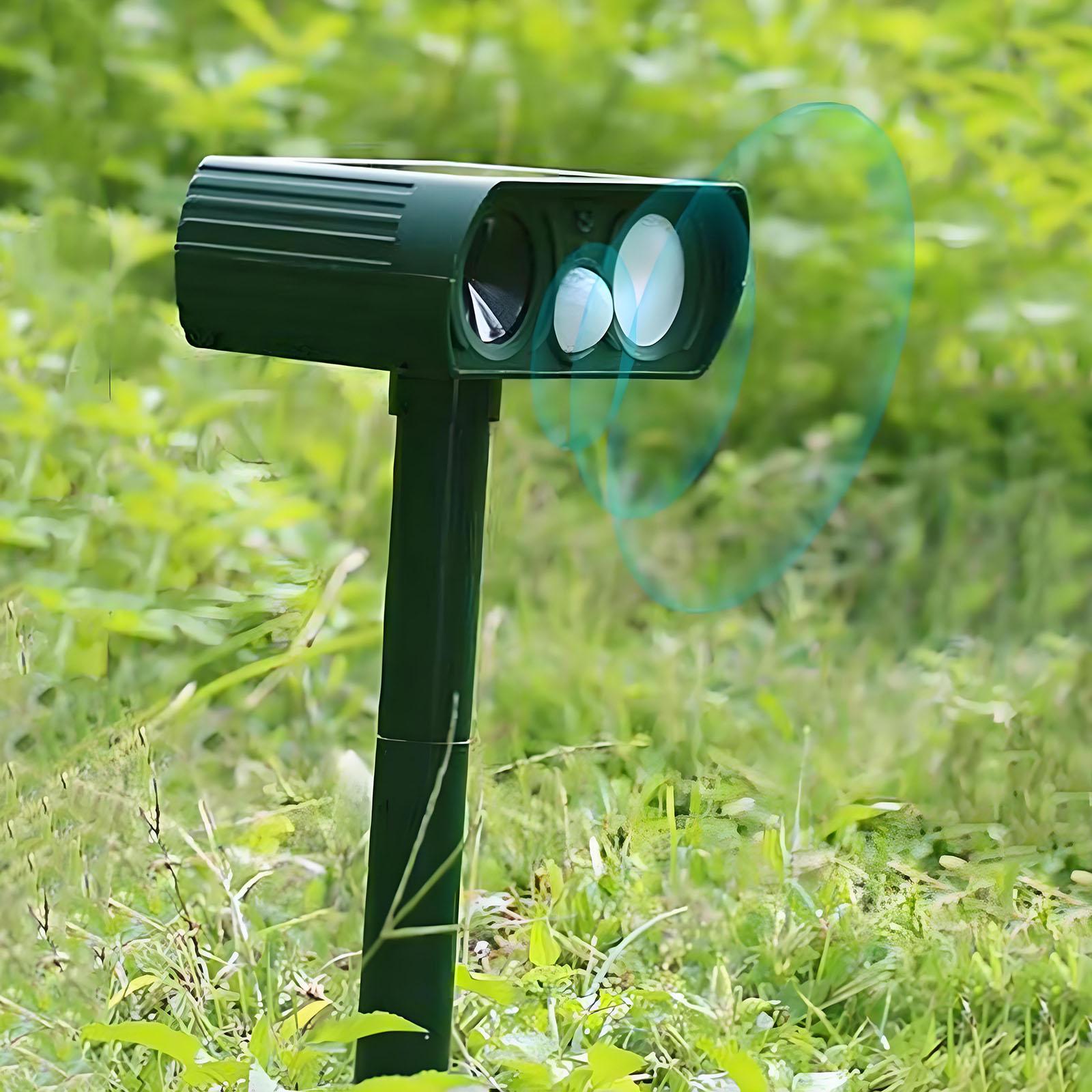 

Ultrasonic Animal Repellent IPX4 Waterproof Dog Cat Deterrent Scarer LED Infrared Cat Repeller for Yard Garden Lawn Patio China Mainland