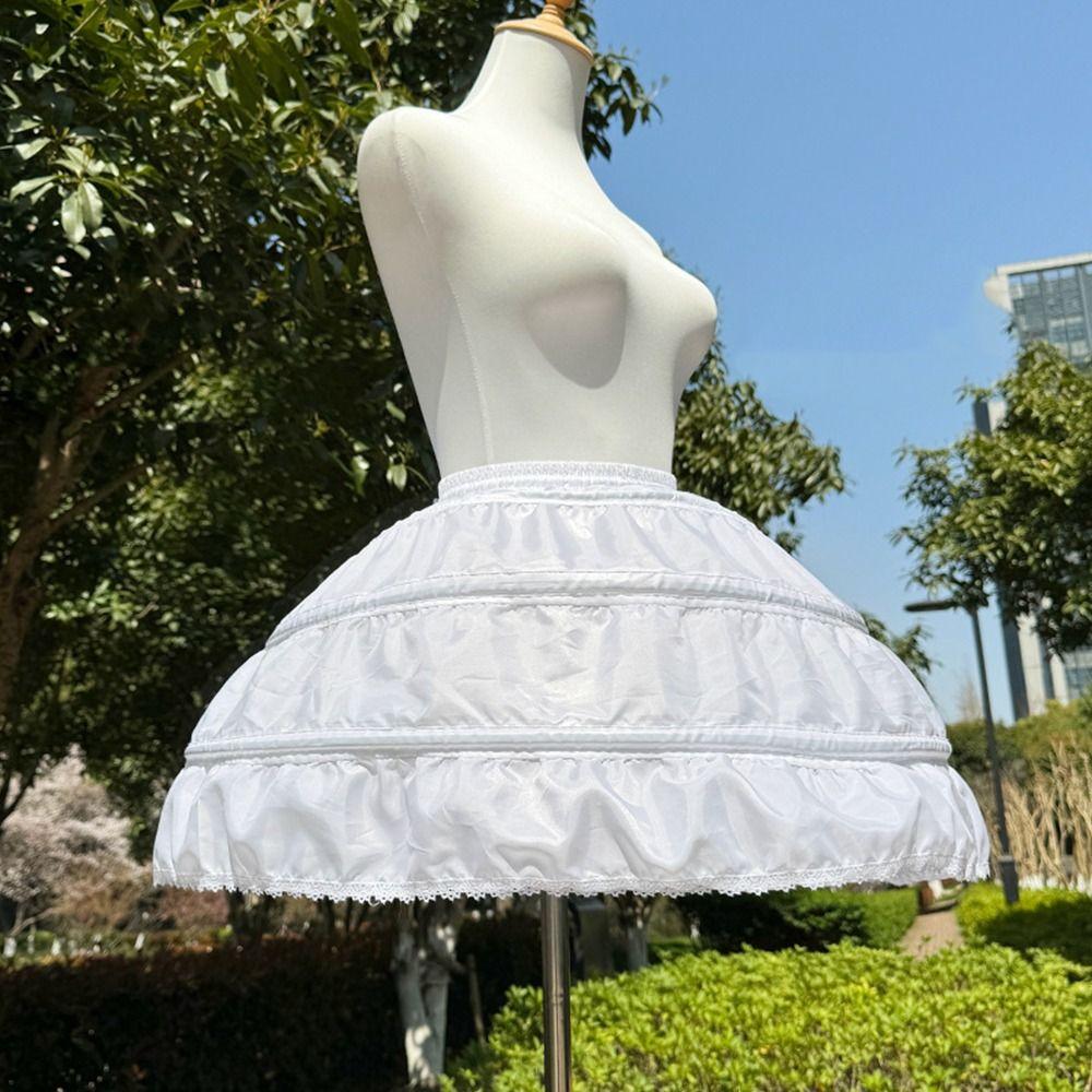 With Hoop Underskirt Crinoline White Crinoline Skirt Fashion Petticoat  Party Dress