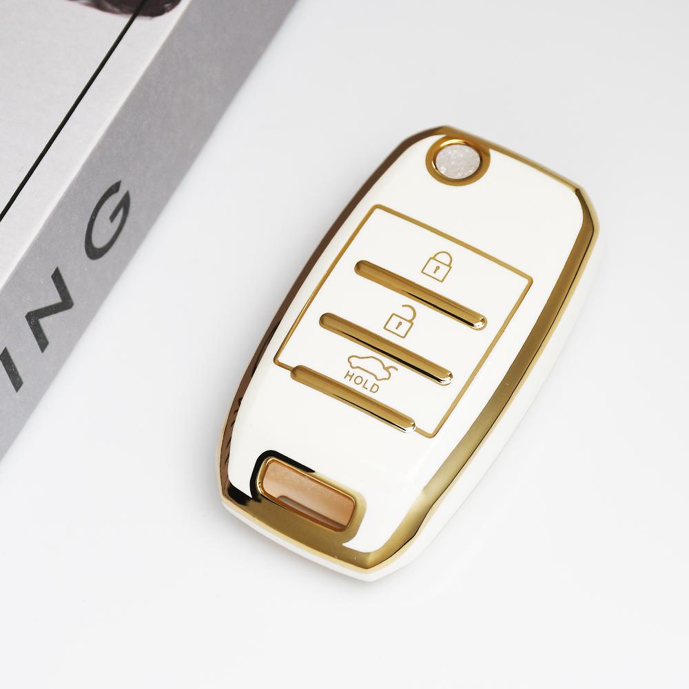 Fashion Tpu Remote Keyless Case Flip Folding Car Key Cover For Kia Ceed Sorento Cerato K2 K3 K4 K5 Sid Rio Soul Sportage