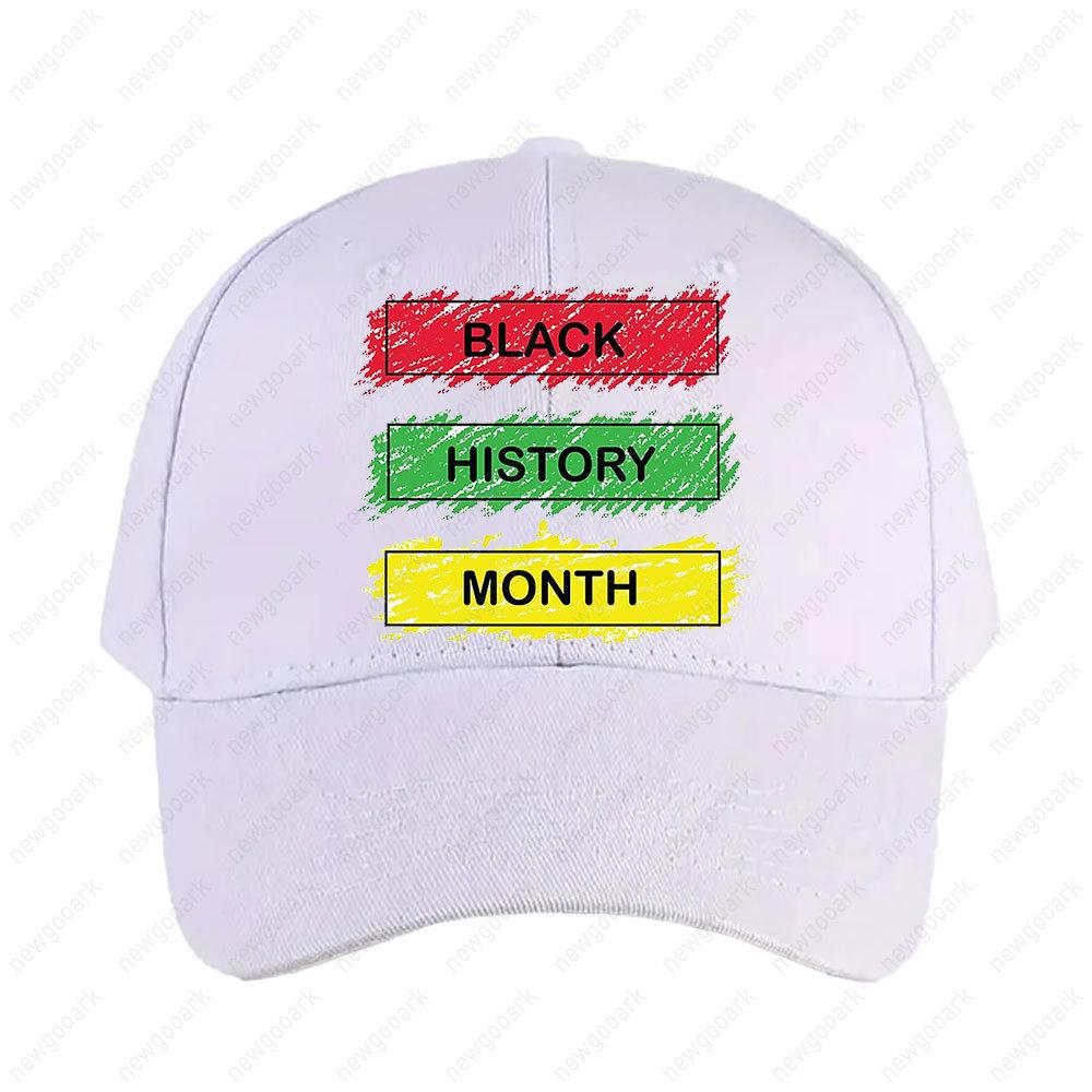 2026 Black History Month Cap Summer Women Unisex Peaked Hat Fashion Casual Adjustable Printed Baseball Caps