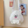 Xuanxuan's Samoyed Plush Backpack: Large Capacity, Cute and Sweet White Pillow Doll Design