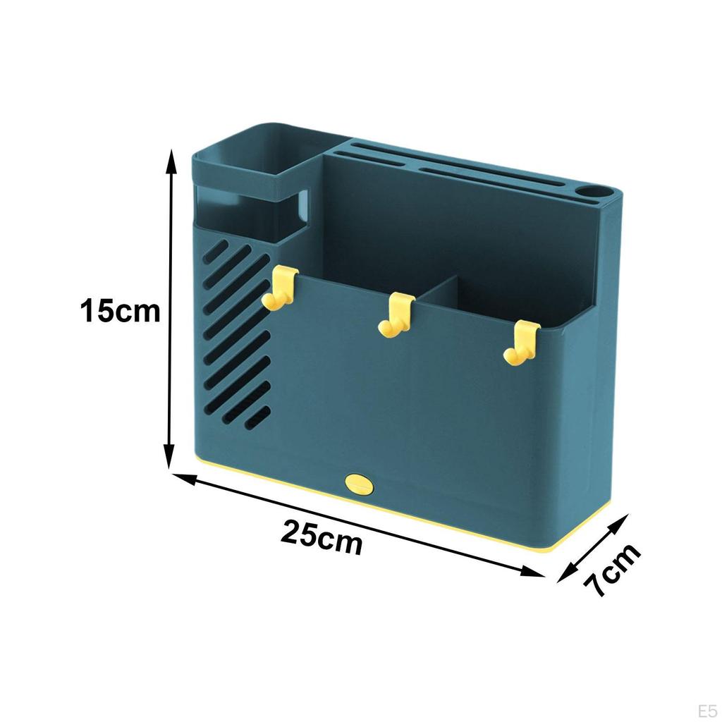 Chopstick Drainage Box Kitchen Utensil Rack, Wall Mount, Flatware Organizer Sturdy Chopsticks Holder