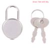 Mini Round Shape Padlock Luggage Hardware Locks W/Keyfor Jewelry Box Suitcase