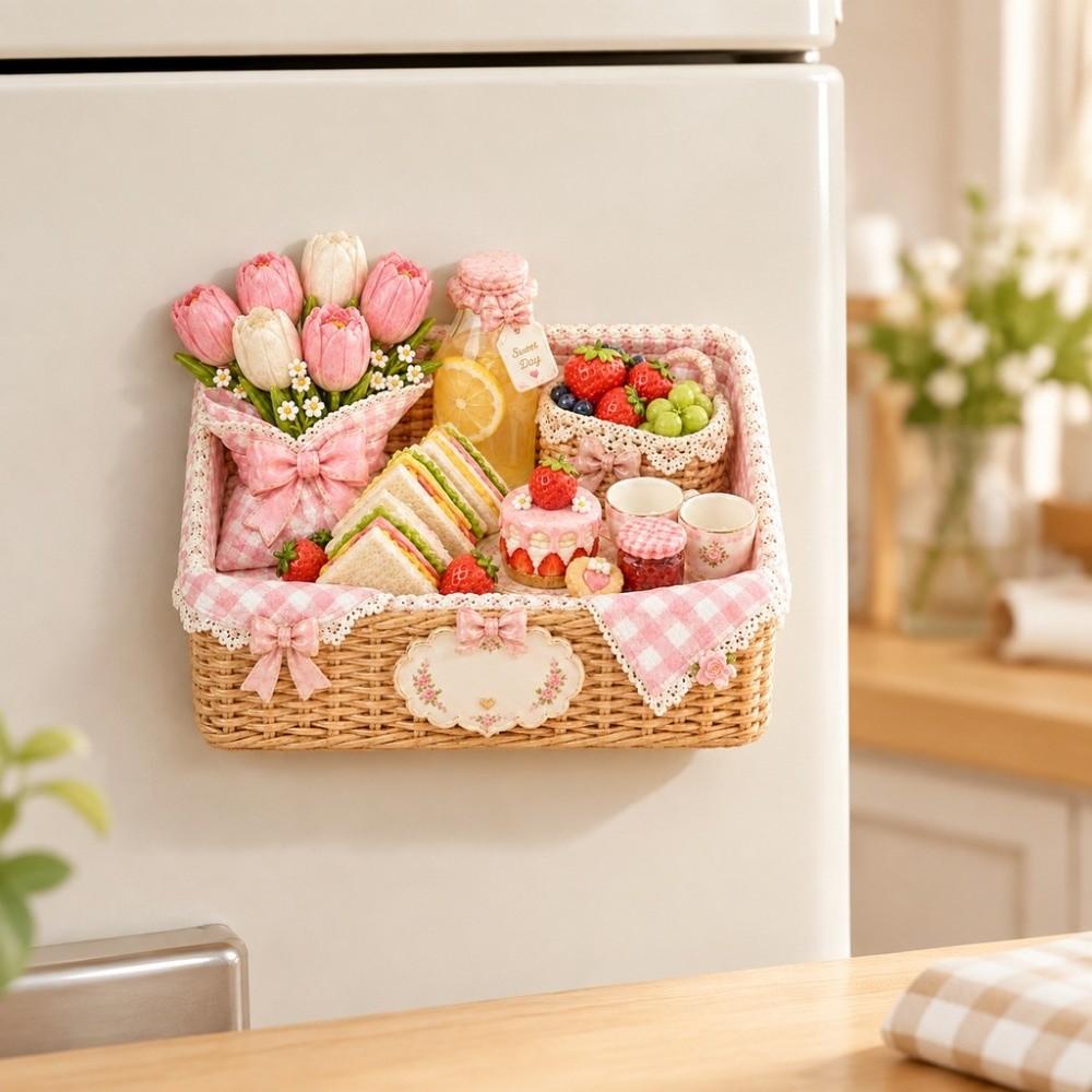 Cartoon Pattern Fridge Magnet 3D Relief 3D Refrigerator Stickers Refrigerator Magnet Kitchen Decor