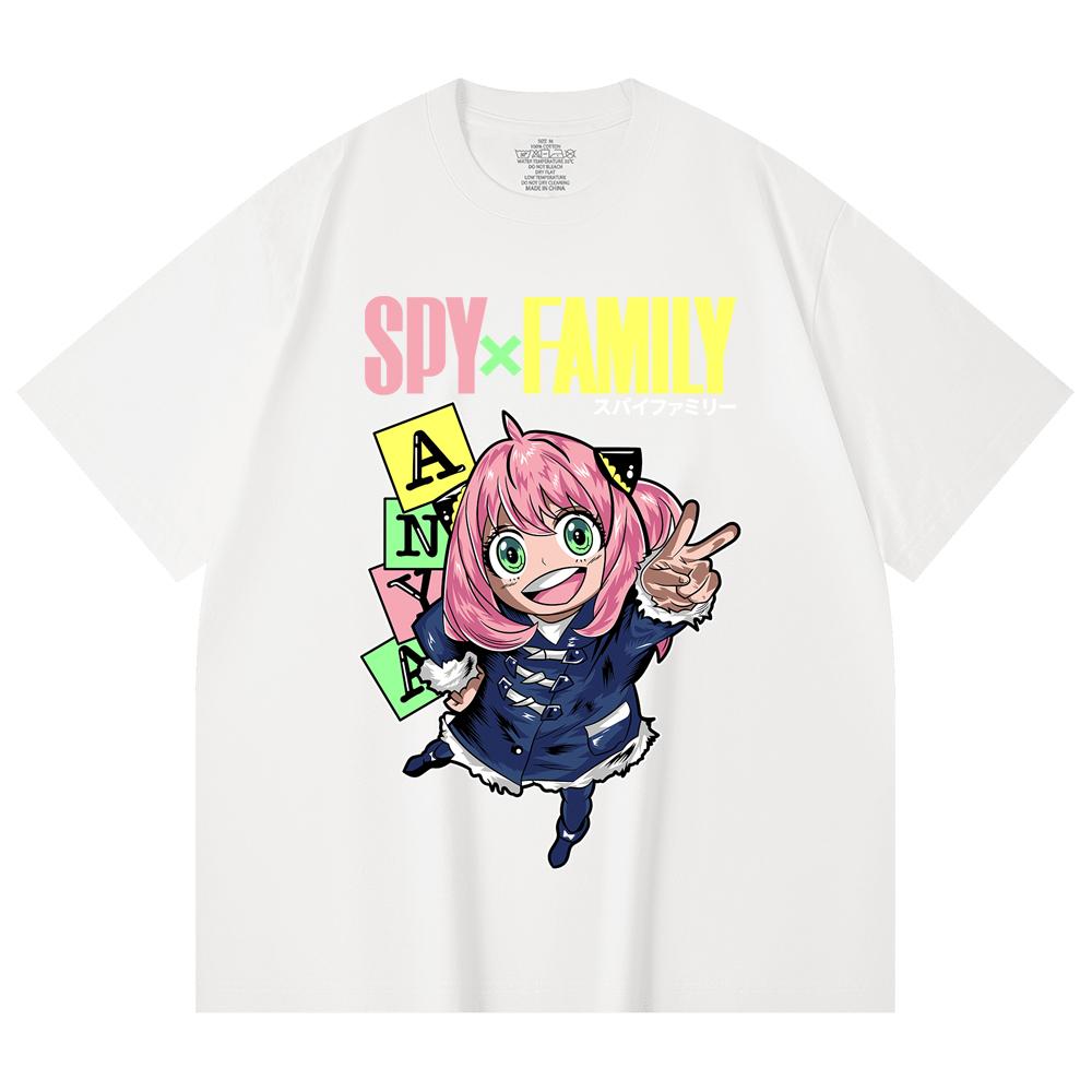 230 Gsm 100% Cotton Spy Family V5 Anya Print Unisex Heavy Cotton T Shirt